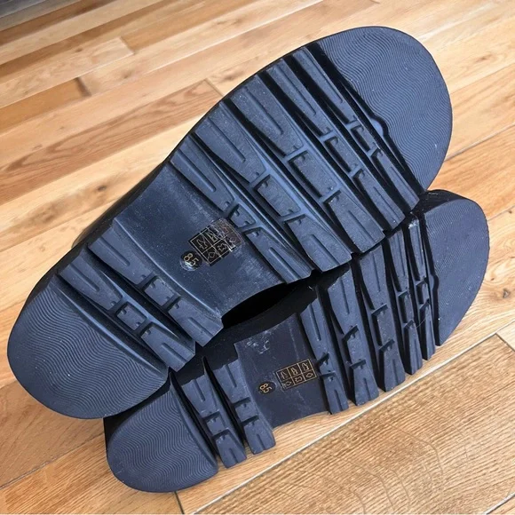 Jeffrey Campbell Womens Noah Black Zip Front Boots Grunge Festival Size 8.5 - Picture 11 of 11